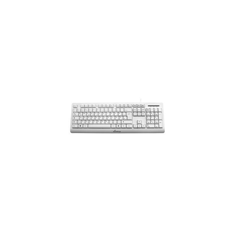 Mediarange Keyboard USB 2.0 With Cable Qwertz White