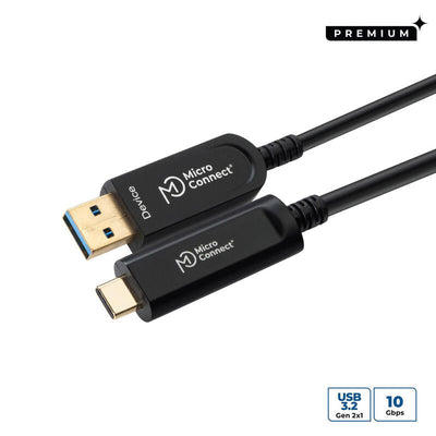 Microconnect MC-USB3.2CA15OP USB Cable USB 3.2 Gen 2 (3.1 Gen 2) 15M USB a USB C Black — image 1