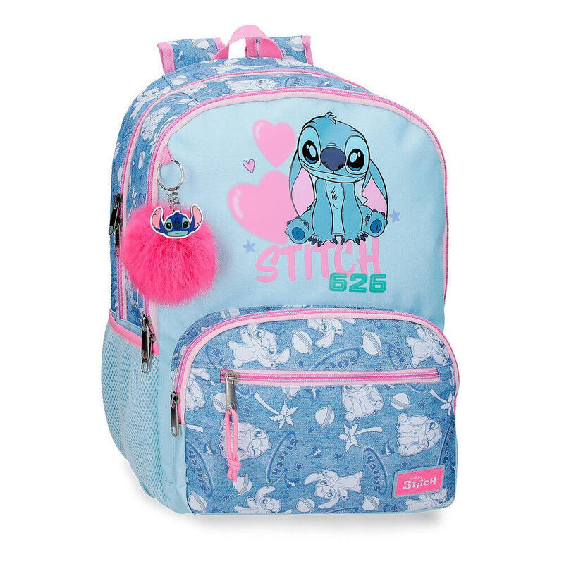 Backpack Hearts Stitch Disney 44CM Adaptable