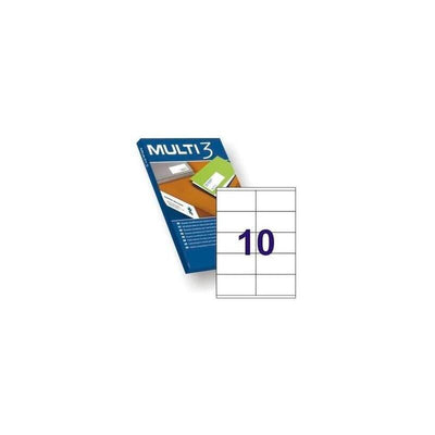 MULTI-3 Labels Adhesivas 105X57MM Inkjet/Láser C/Rectos 10 X 500H White — image 1