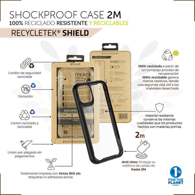 Muvit For Change Case Shockproof 2M Compatible With Apple Iphone 14 Pro Max. Transparent — image 1