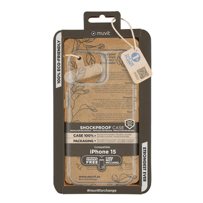 Muvit For Change Case Shockproof 2M Compatible With Apple Iphone 15 Transparent — image 1