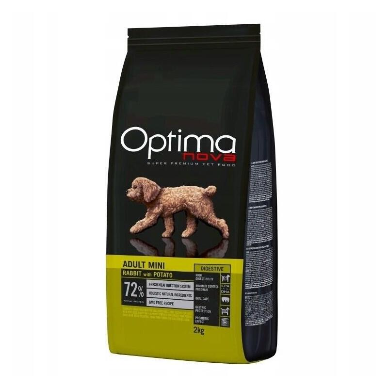 Optimanova Adult Mini Digestive Rabbit Con Potato 2KG