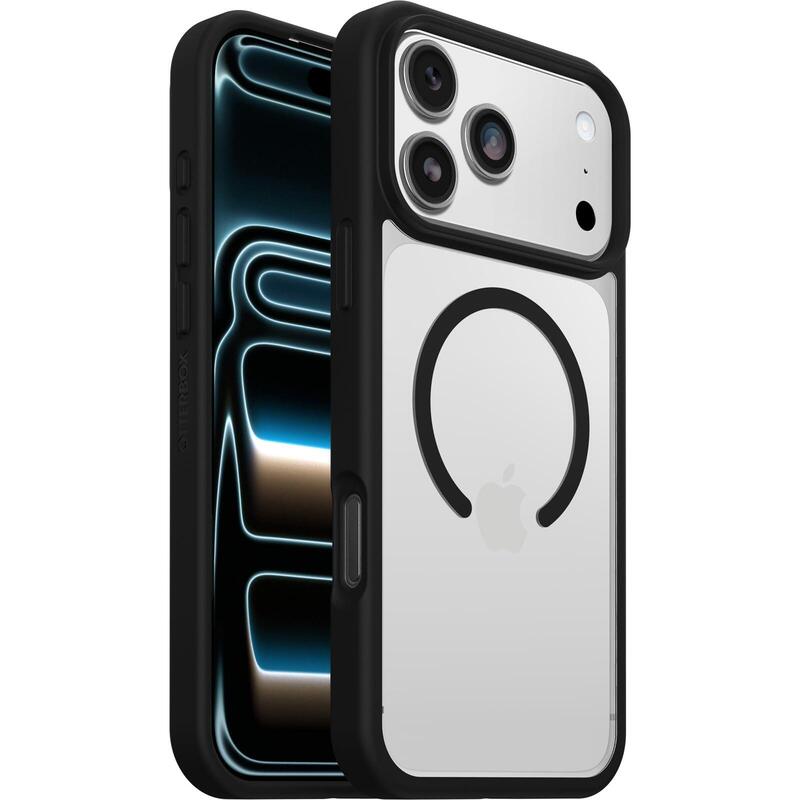 Otterbox React Magsafe Iphone 17 Pro Max. Black Crystal - Clear/Black
