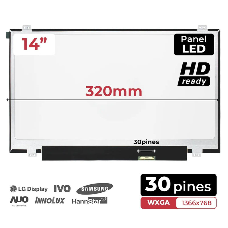 Screen LED 14 Laptop Lenovo B140XTN02. And