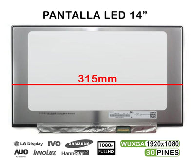 Screen LED Matte 14 Laptop NT140FHM-N44 V8.0 NT140FHM-N44 V8.1 30 Pin — image 1