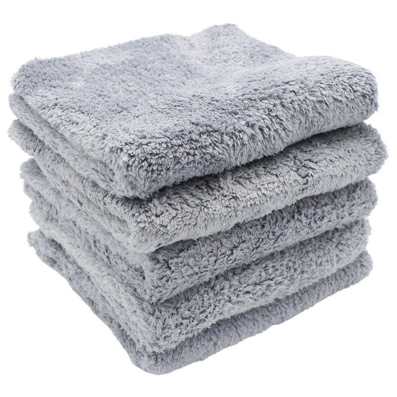 Premium Microfiber Polishing Cloths, 38 × 38 cm – Pack of 5
