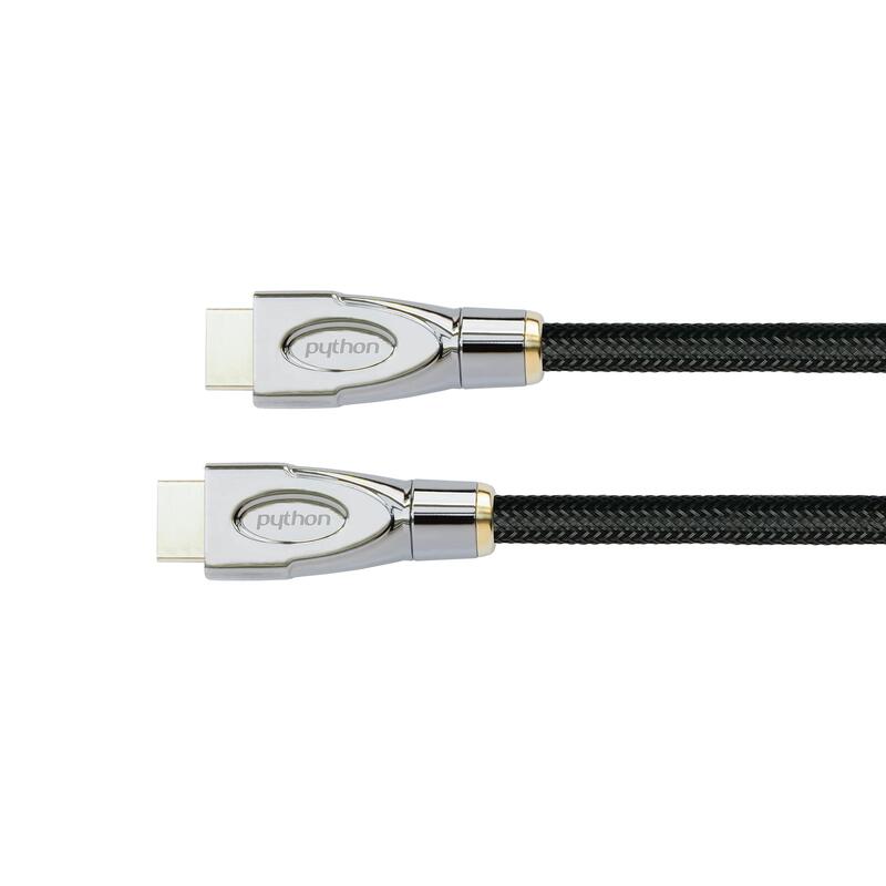 Python Hdmi« 2.1 Cable 8K UHD-2 Mesh Nailon Black 2M