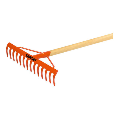 Rake 14 Teeth With Handle Wood 1,4M. Stocker — image 1