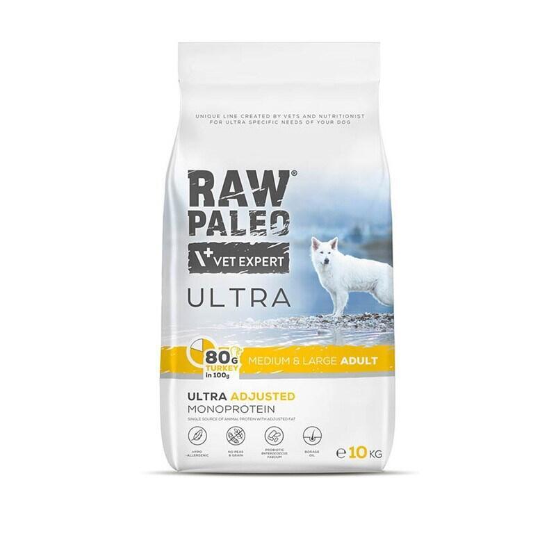 Raw Paleo Ultra Medium&large Adult Pavo - Comida Seca Perros - 10KG