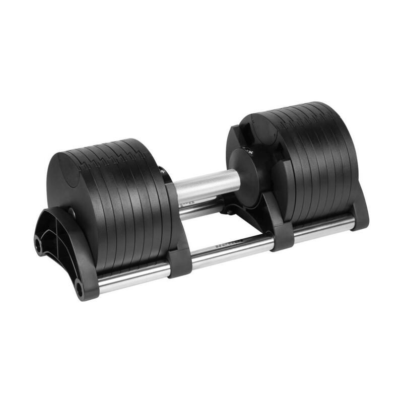 Rebel Active Mancuerna Automática Hierro Fundido 36KG, Incrementos 2KG