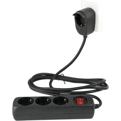 Rev Power Strip 3 + 1-FOLD 2M + Switch Black — image 1