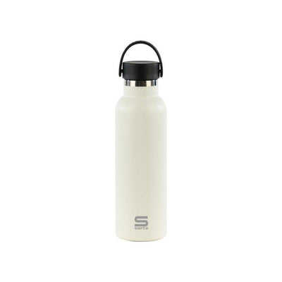 Safta Bottle Thermos 600ML - Steel Inoxidable - Handle Top - White — image 1