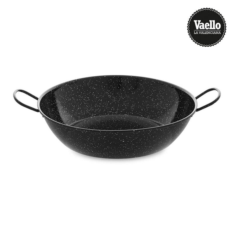 Vaello Frying Pan Honda Esmaltada With Asas Ø30CM.