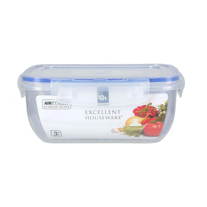 Excellent Houseware Set 3 Fiambreras Plastic 024001010,