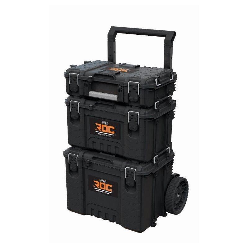 Keter Set Of 3 Boxes Tools Roc Pro Gear 2.0