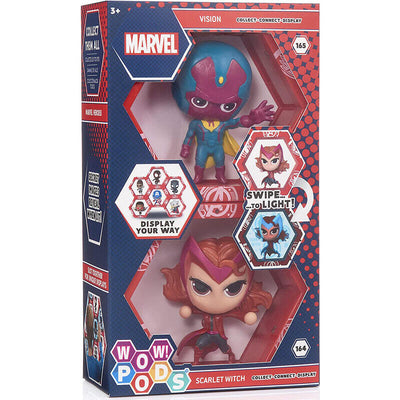 Set Figuras LED Wow! Pod Vision + Scarlet Marvel — image 1