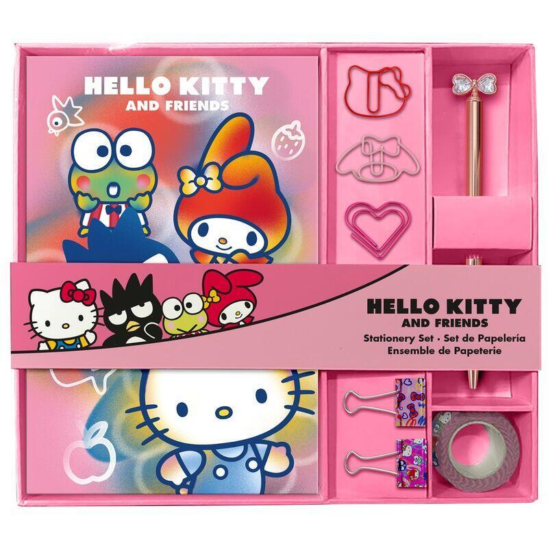 Set Papeleria Notebook + Accesorios Hello Kitty