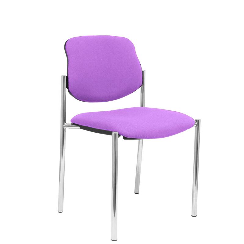 Chair Fixed Villalgordo Bali Lila Chasis Cromo