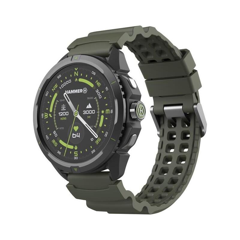 Smartwatch Hammer Watch 2 Military Edition, Gps, Screen Amoled Gorilla Glass 1,5 Pulgadas, Large Battery 530MA