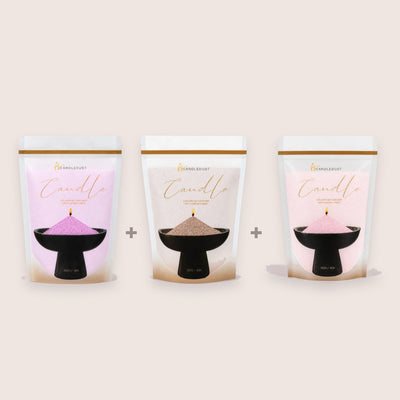 Soft Pastels Unscented Refill Trio, Lilac, Nude, Baby Pink, 3 × 350g