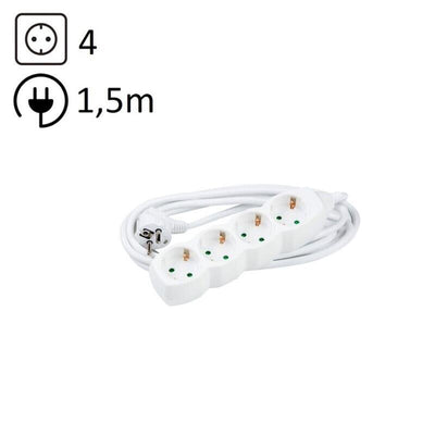 Technik Power Strip Power 4 Plugs 1,5M 16A White — image 1