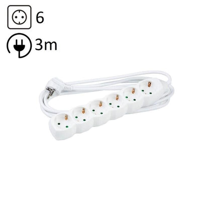 Technik Power Strip Power 6 Plugs 3,0M 16A White — image 1