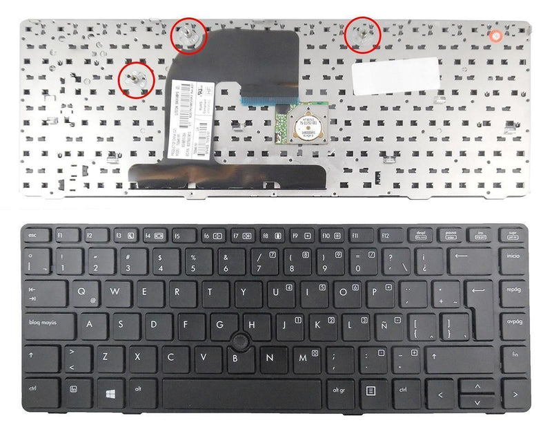 Keyboard Laptop HP Elitebook 8460P? 8460W Series 9Z.N6RSV.20E 9Z.N6RUV.00S 701975-071