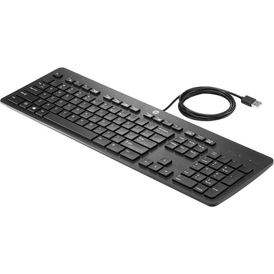 HP Keyboard Refurbished KBAR211 80181-071 Spanish (QWERTY) Black With USB Cable 1 Year Warranty — image 1