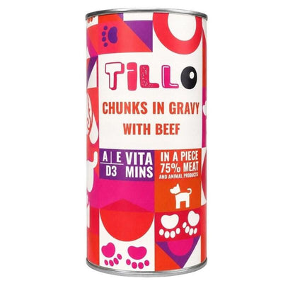 Tillo Trozos Salsa Z Wolowina Comida Húmeda Perros 1250G — image 1