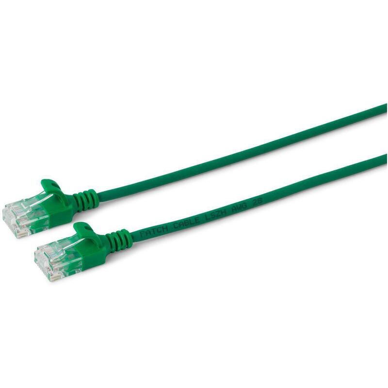 U/UTP CAT.6A Slim 2M Green Unshielded Network Cable
