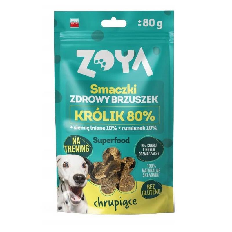 Zoya Healthy Tummy Rabbit - Premio Perros - 80G